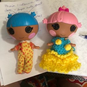 Set(2) 7 inch lalaloopsy dolls. Cute little dolls